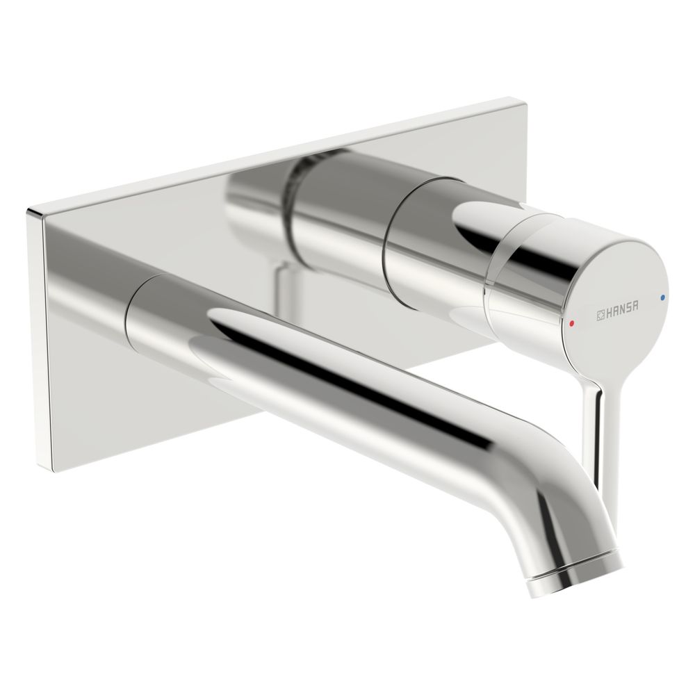 Hansa Vantis Style Einhebel-Waschtischarmatur, Wandmontage, Fertigmontageset, Rosette e... HANSA-54802137 4057304022357 (Abb. 2)