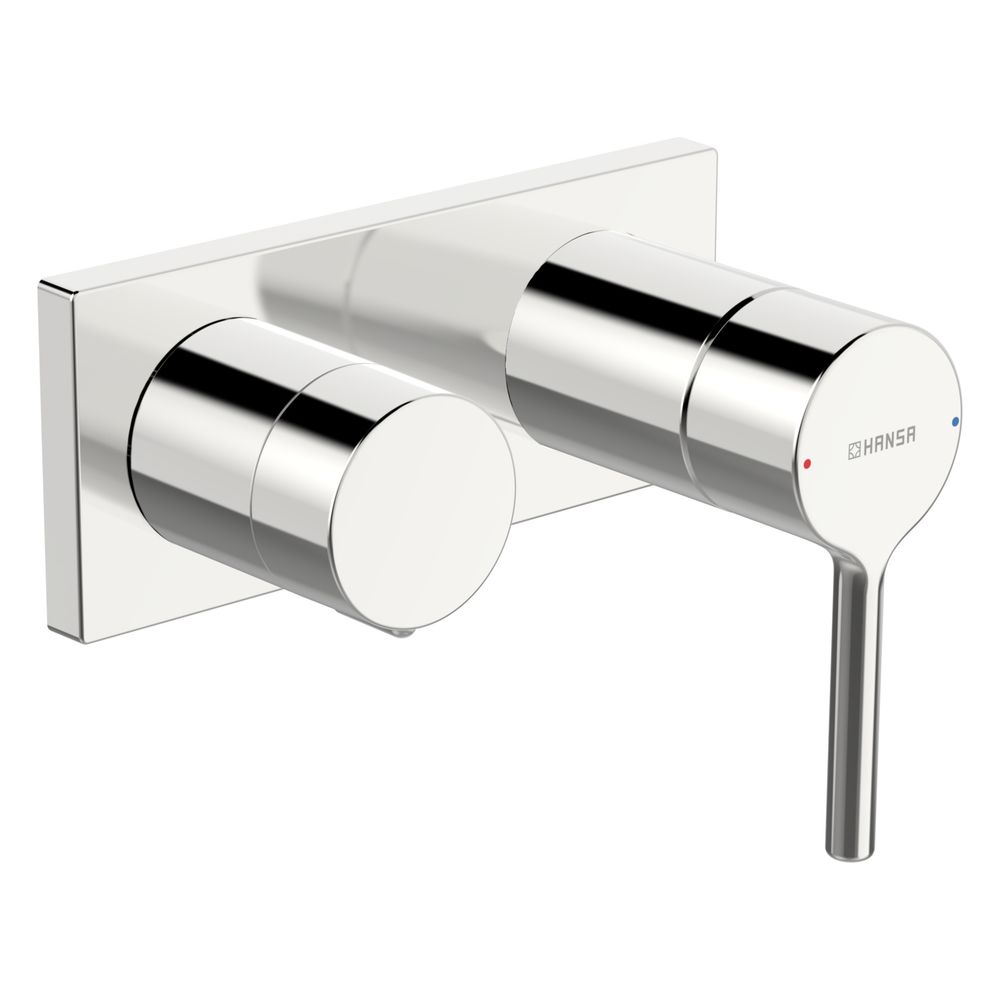 Hansa Vantis Style Einhebel-Fertigmontageset für Wanne/Brause, Rosette eckig, Chrom, 54... HANSA-54829007 4057304017582 (Abb. 2)
