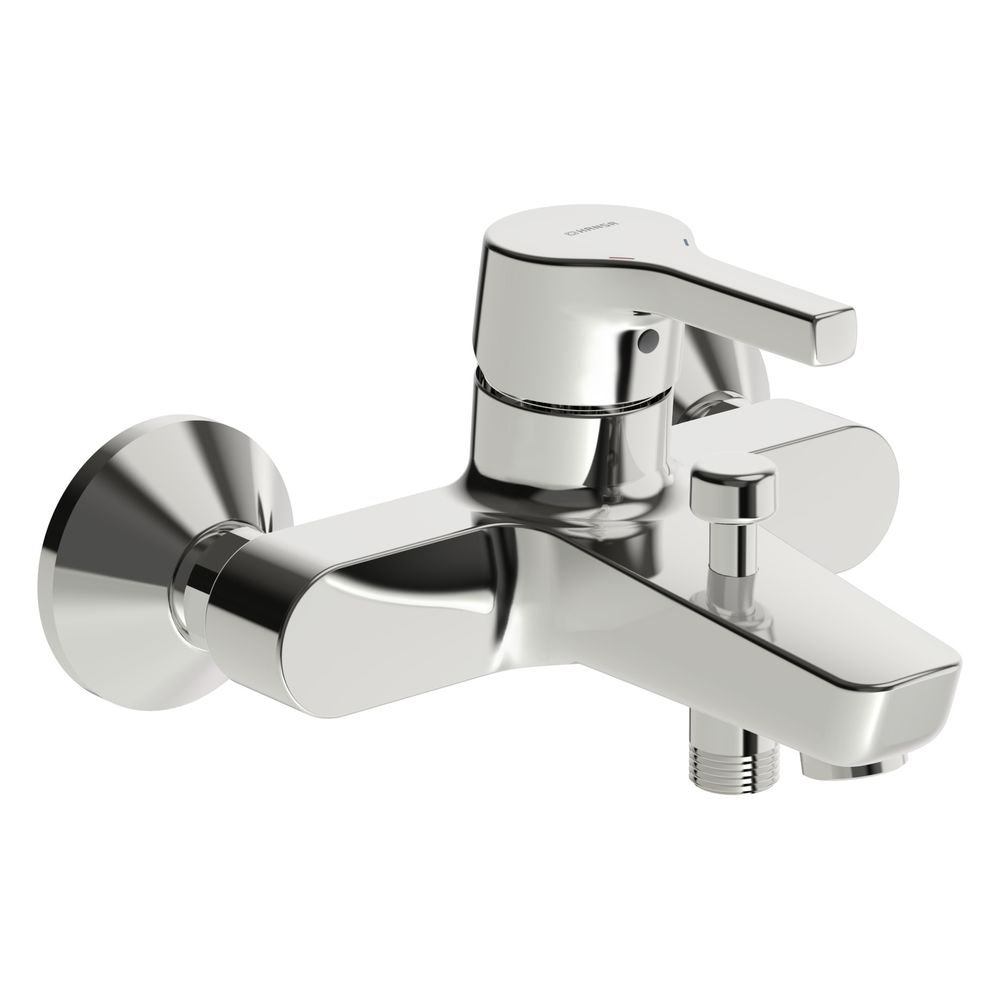Hansa Paleno Einhebel-Wannen- und Brausearmatur, Wandmontage, DN 15, Ausladung 164mm, m... HANSA-56452103 4057304012235 (Abb. 2)