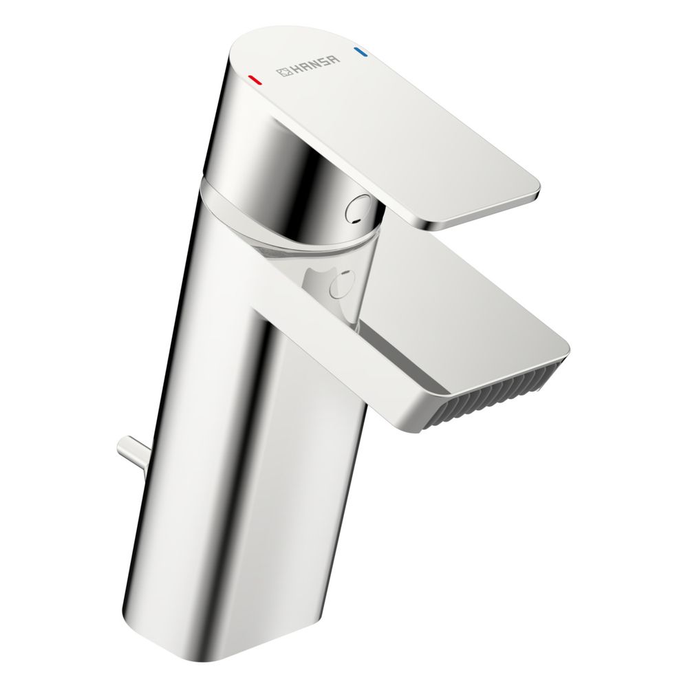 Hansa Stela Einhebel-Waschtischbatterie, Ablaufgarnitur mit Zugstange, Ausladung 144mm,... HANSA-57092273 4057304015175 (Abb. 2)