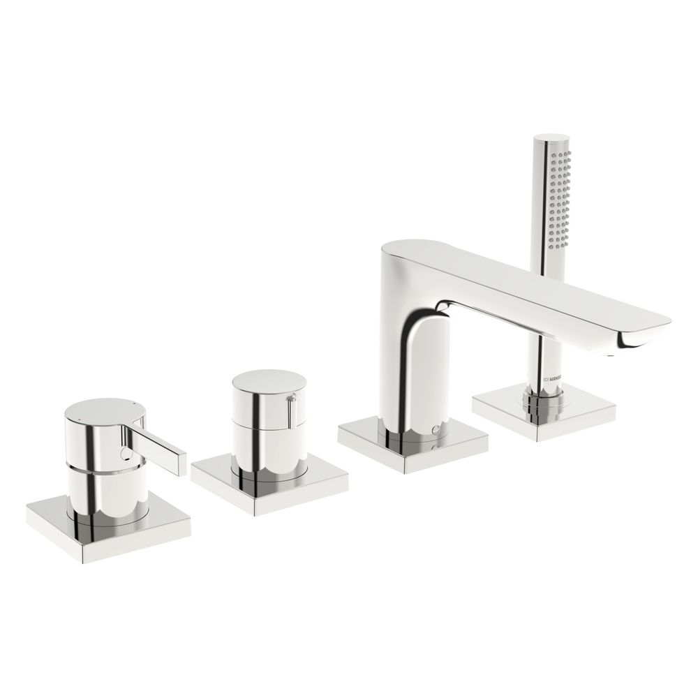 Hansa Loft Einhebelmischer Fertigmontageset für Wanne/Brause 5775 Rosette eckig 1-strah... HANSA-57752483 4057304014499 (Abb. 2)