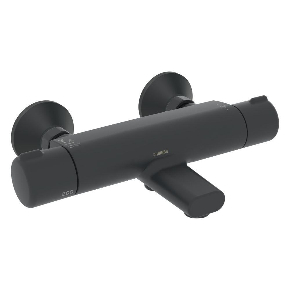 Hansa Micra Wannenfüll- und Brausebatterie, Ausladung 159mm, DN 15, Matt-Schwarz, 581... HANSA-5816217133 4057304015731 (Abb. 2)