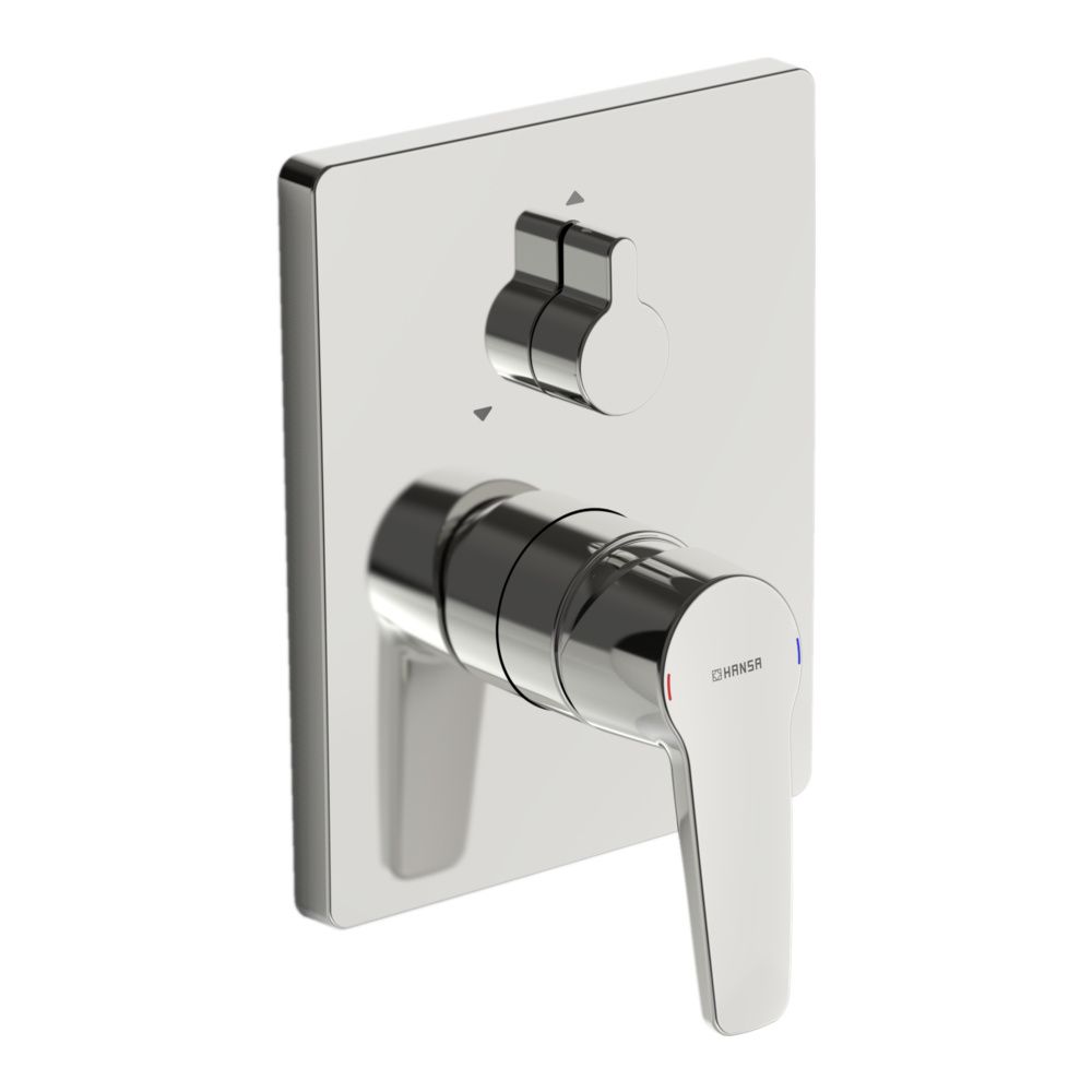 Hansa Polo Einhebelmischer Fertigmontageset für Wanne/Brause 8060 Rosette eckig Chrom... HANSA-80609093 4057304003813 (Abb. 2)