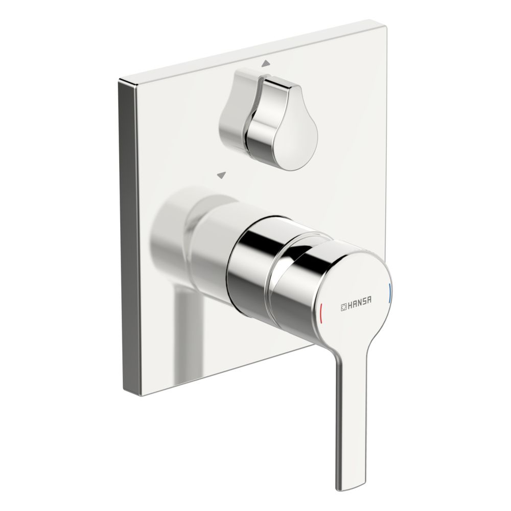 Hansa Ronda Einhebelmischer Fertigmontageset für Wanne/Brause 8384 Rosette eckig mit Si... HANSA-83843583 4015474287082 (Abb. 2)