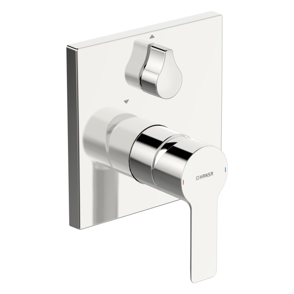 Hansa Ligna Einhebelmischer Fertigmontageset für Wanne/Brause 8385 Rosette eckig mit Si... HANSA-83853513 4015474279445 (Abb. 2)
