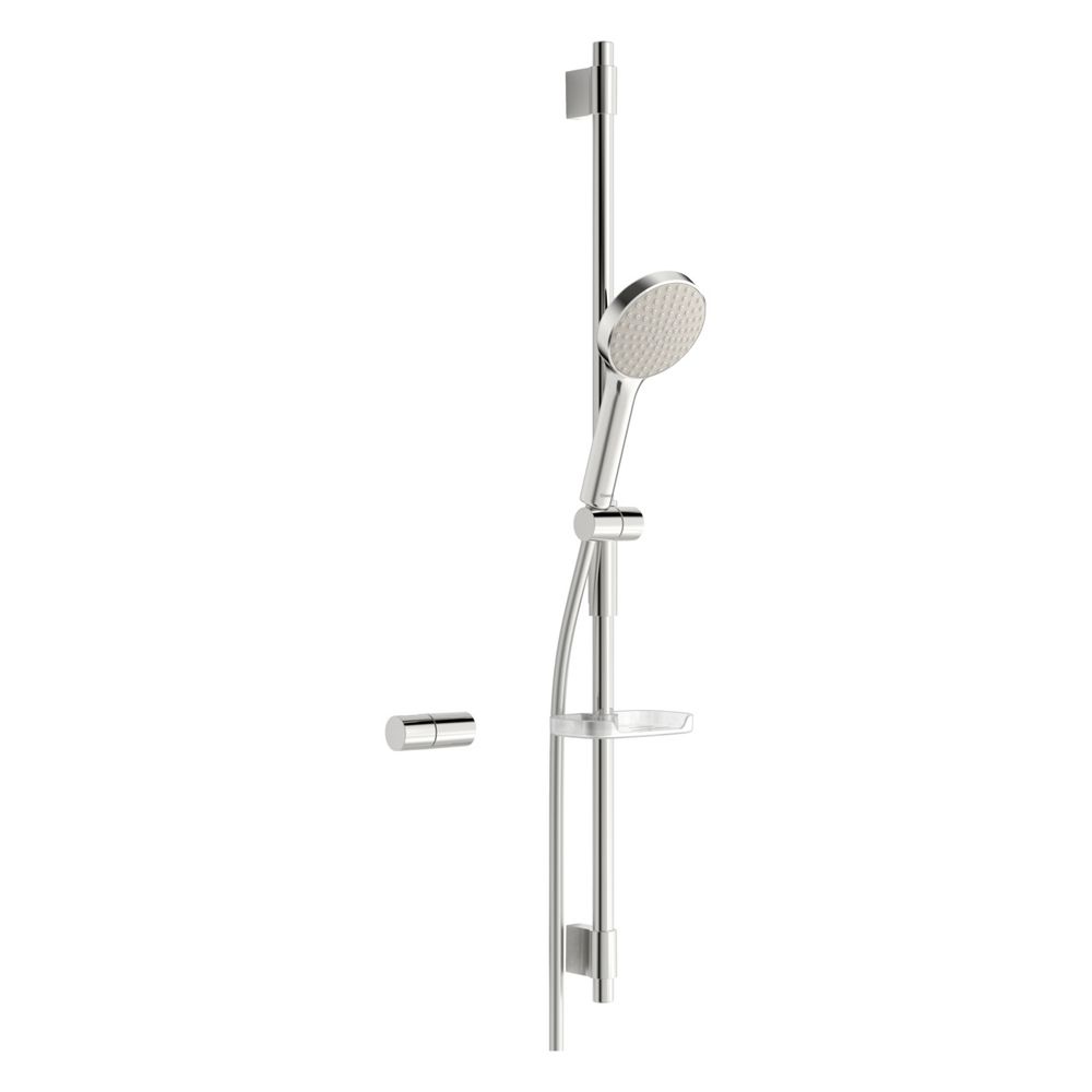 Hansa ActiveJet Wandstangengarnitur, 1-strahlig, Chrom/Hellgrau, 84370110... HANSA-84370110 4057304005107 (Abb. 2)