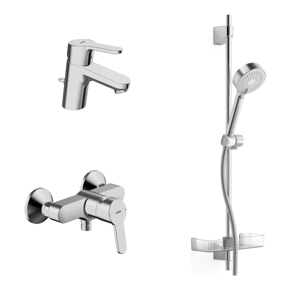 Hansa Primo Badezimmer Armaturen Paket, DN 15, Chrom, 49010000... HANSA-49010000 4015474262799 (Abb. 5)