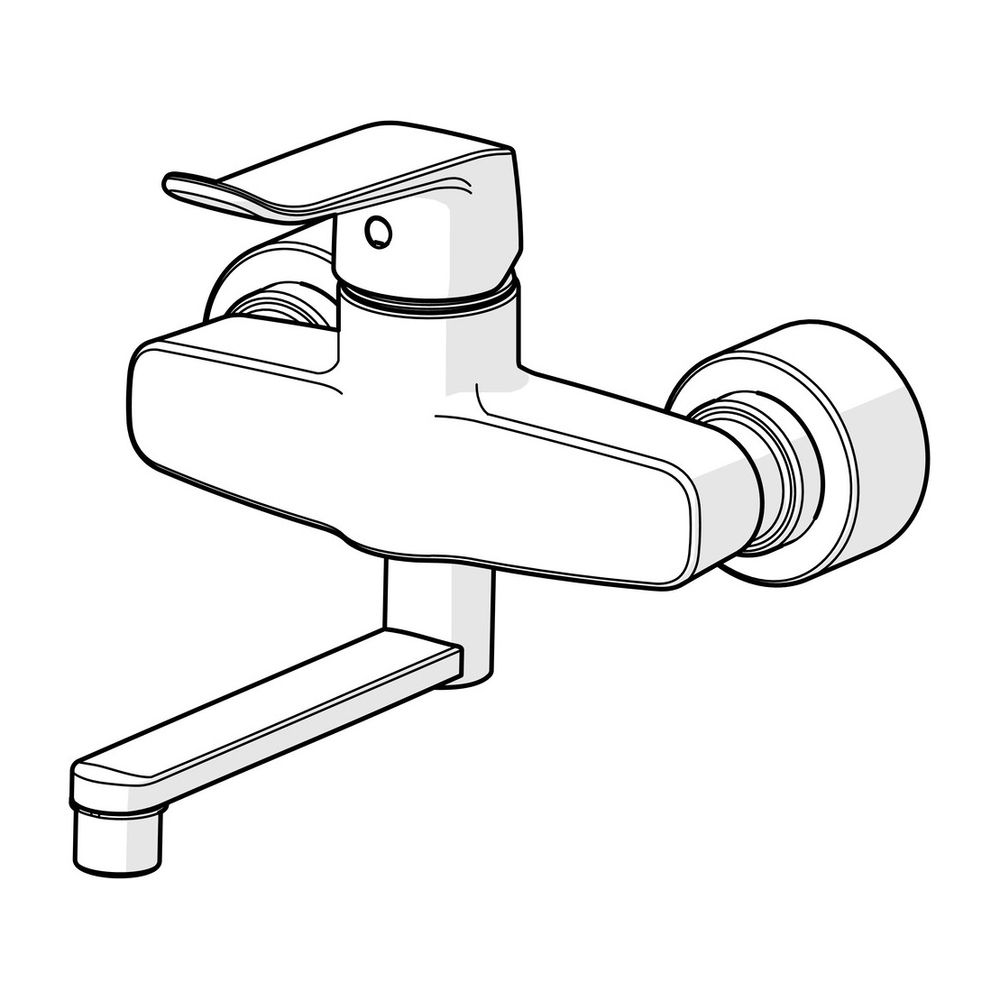 Hansa Clinica Einhebelmischer Waschtischbatterie 0151 Bedienhebel lang Ausladung 227mm ... HANSA-01516283 4057304018909 (Abb. 2)