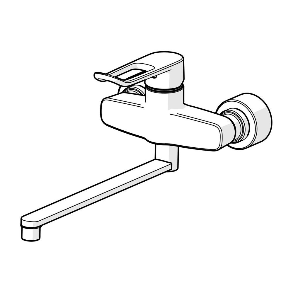 Hansa Clinica Einhebelmischer Waschtischbatterie 0154 Bügelhebel Bedienhebel lang Ausla... HANSA-01546286 4057304012617 (Abb. 2)