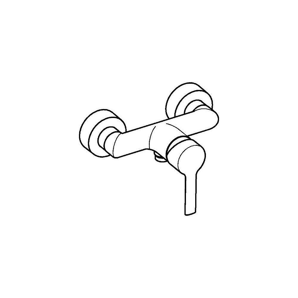 Hansa Ronda Einhebelmischer Brausebatterie 0367 DN15 Chrom... HANSA-03670173 4015474212770 (Abb. 2)