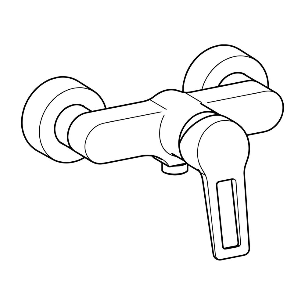 Hansa Twist Einhebelmischer Brausebatterie 0967 Bügelhebel DN15 Chrom... HANSA-09670185 4015474259867 (Abb. 2)