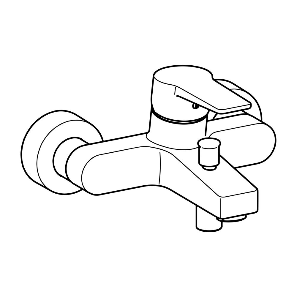 Hansa Twist Einhebelmischer Wannenfüll- und Brausebatterie 0974 Ausladung 162mm DN15 ... HANSA-0974218333 4057304014345 (Abb. 2)