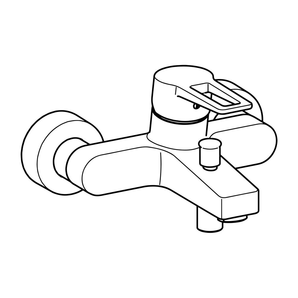 Hansa Twist Einhebelmischer Wannenfüll- und Brausebatterie 0974 Bügelhebel Ausladung 16... HANSA-09742185 4015474259843 (Abb. 2)