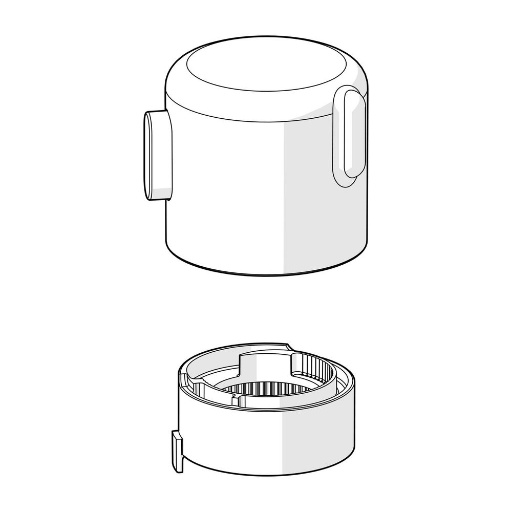 Hansa Temperatur-Wählgriff Oras Group, Matt-Schwarz, 1008607V-33... HANSA-1008607V-33 6414150101250 (Abb. 2)