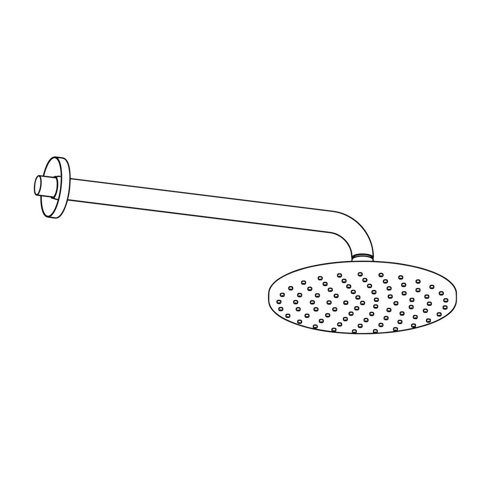 Hansa Viva Kopfbrause 4426 1-strahlig Durchmesser 202mm Ausladung 357mm DN15 Chrom... HANSA-44260100 4015474238862 (Abb. 2)