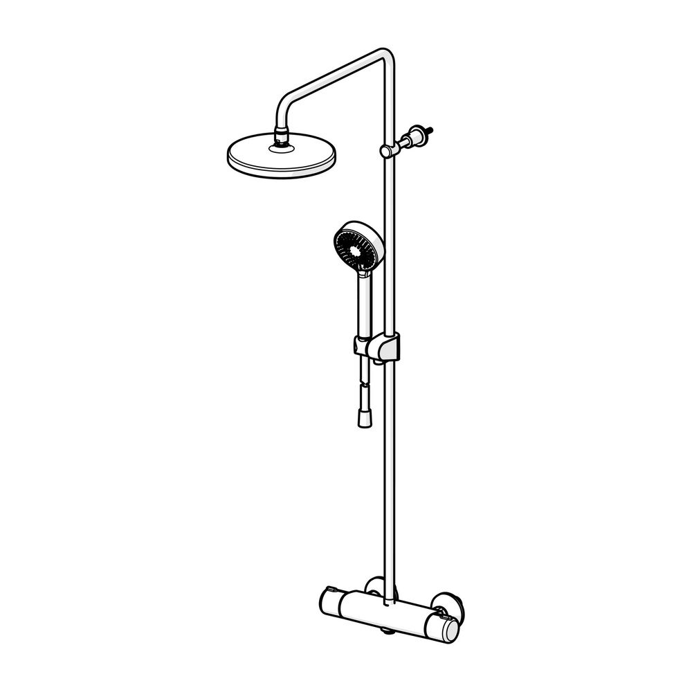 Hansa Micra Eco Regenbrause-Duscharmatur 4435 3-strahlig DN15 Chrom 7 l/min... HANSA-443501300007 4057304018497 (Abb. 2)