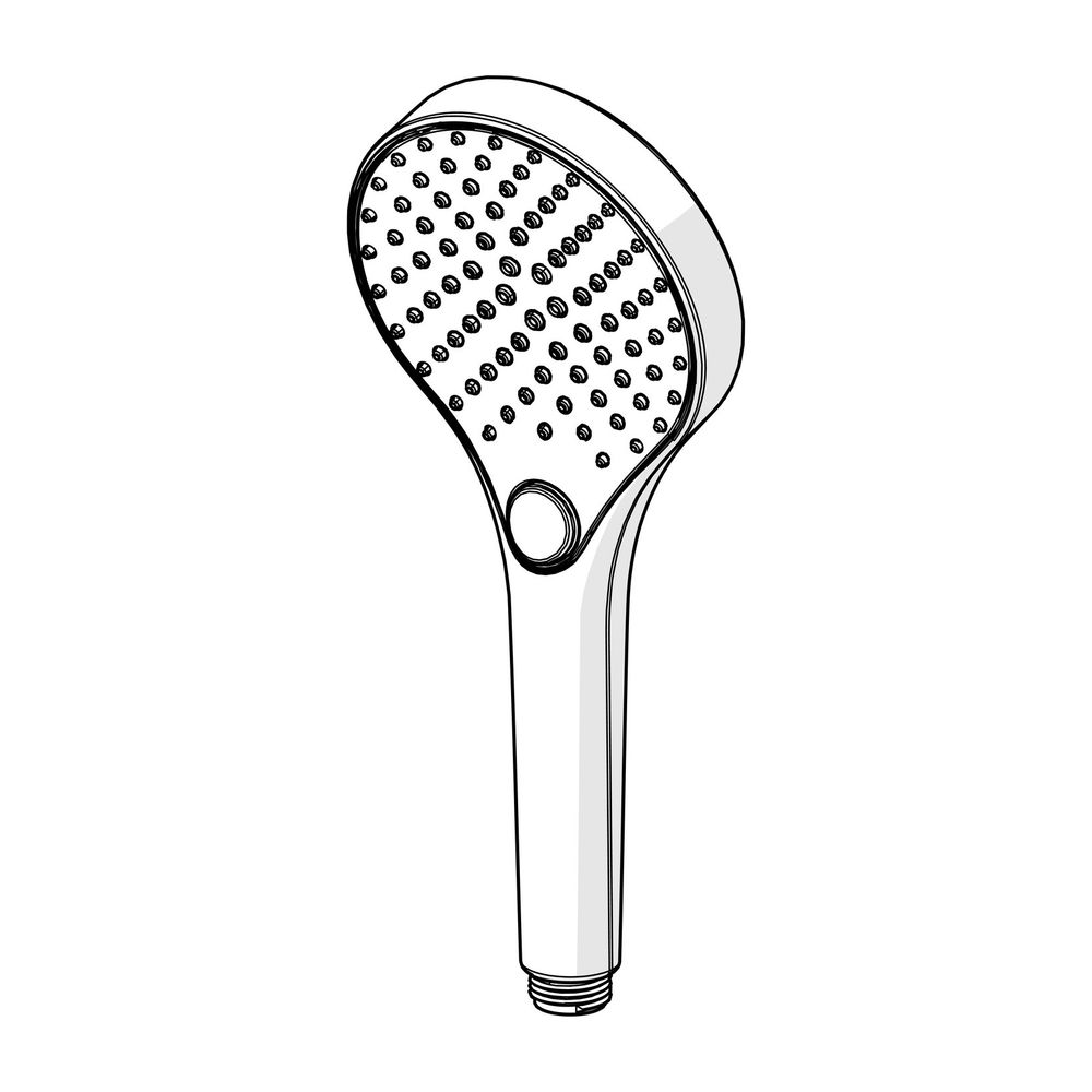 Hansa Viva Handbrause 3-strahlig, 110mm, Chrom, mit Anti-Kalk-Technik, 44350300... HANSA-44350300 4057304017957 (Abb. 3)