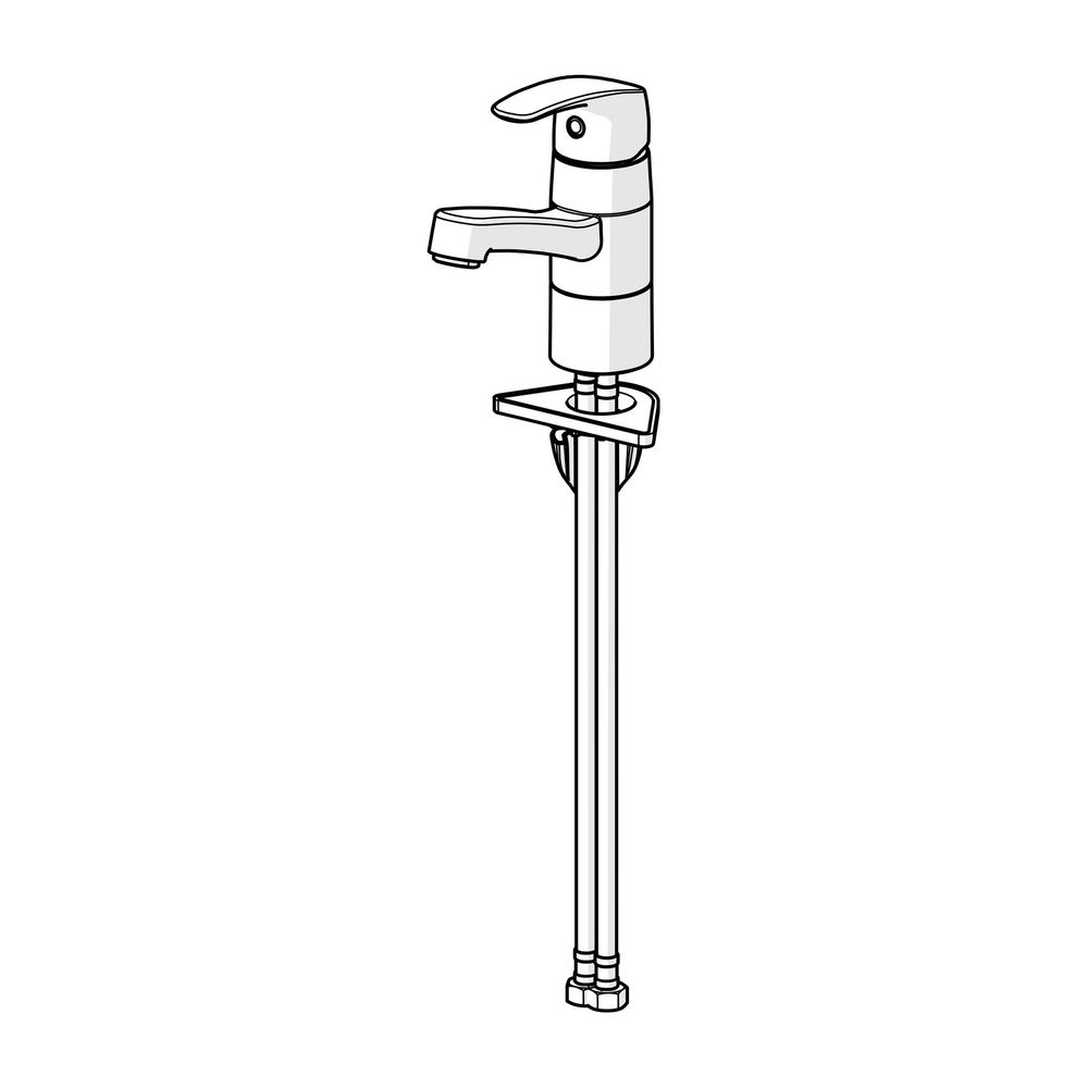 Hansa Pinto Einhebelmischer Waschtischbatterie 4515 Ausladung 133mm DN15 Chrom... HANSA-45152283 4057304003165 (Abb. 2)