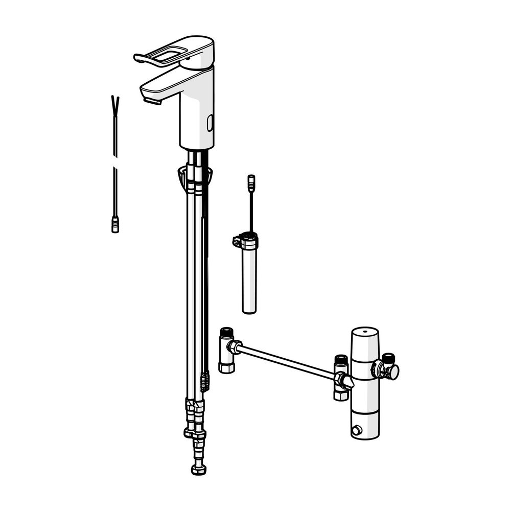 Hansa Clinica Einhebel-Waschtischbatterie, Bügelhebel 3V, Bluetooth, Chrom, 45252209... HANSA-45252209 4057304019630 (Abb. 3)