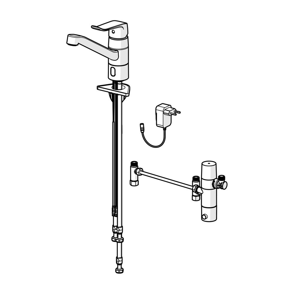 Hansa Care Einhebel-Küchenarmatur, 230/9V, Bluetooth, Ausladung 214mm, Chrom, 46132009... HANSA-46132009 4057304019661 (Abb. 3)