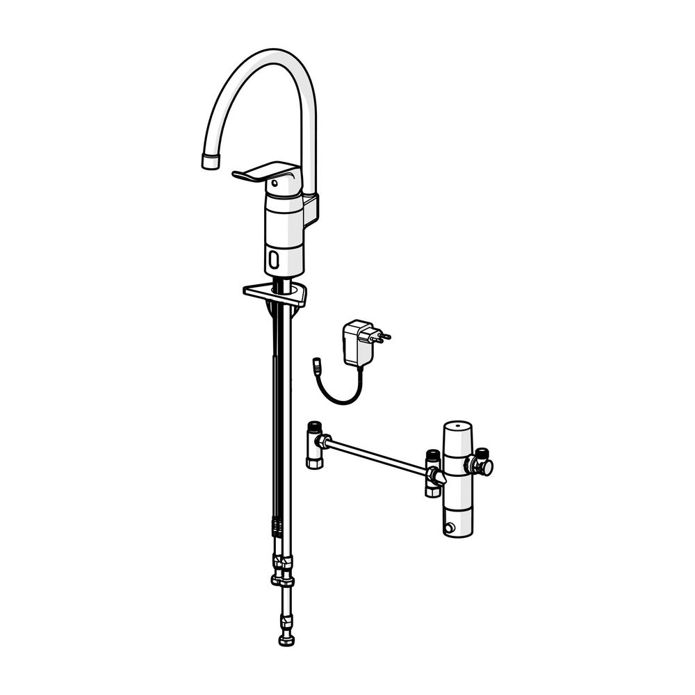 Hansa Care Einhebel-Küchenarmatur, 230/9V, Bluetooth, Ausladung 178mm, Chrom, 46142009... HANSA-46142009 4057304019685 (Abb. 3)
