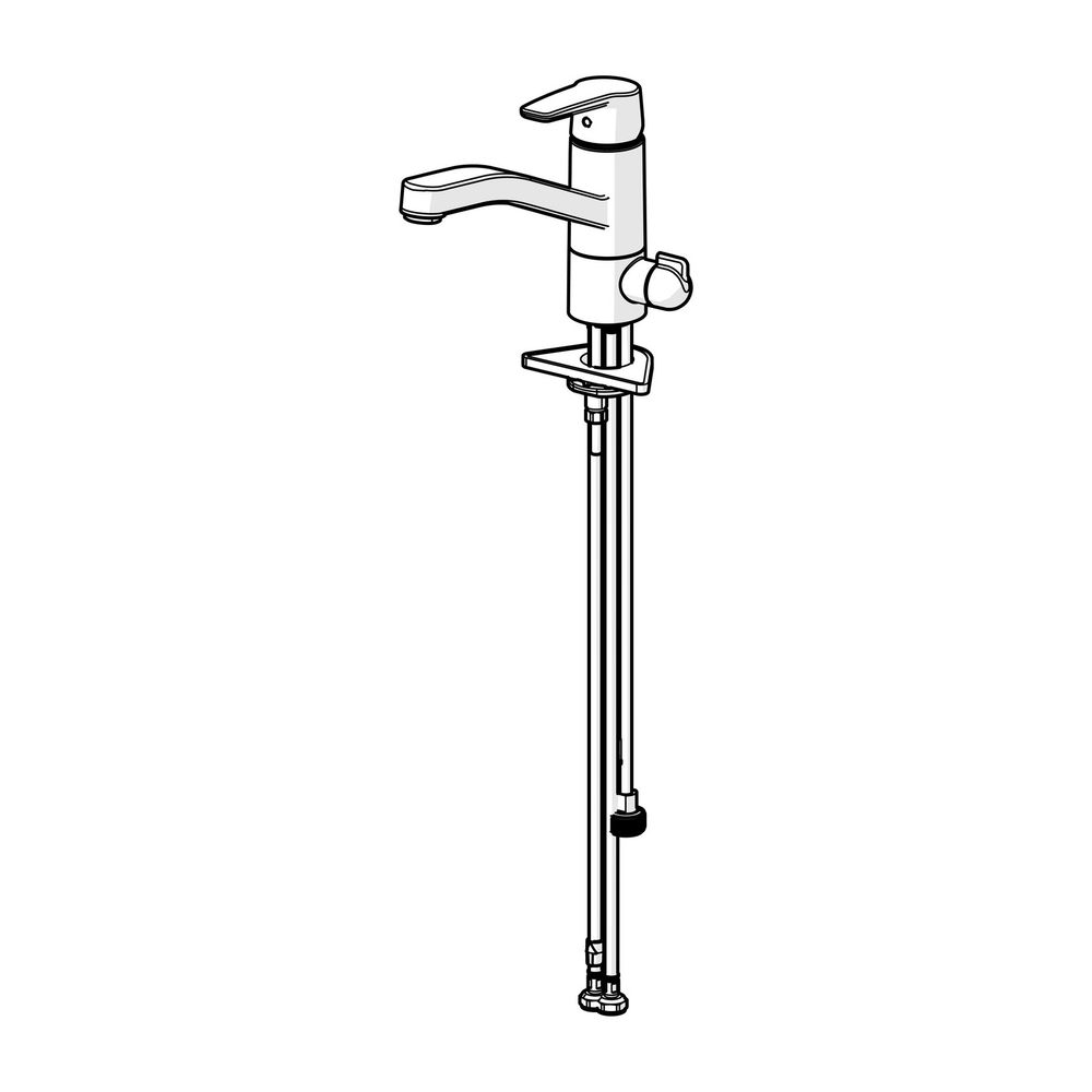 Hansa Polo Einhebelmischer Küchenarmatur mit Spülmaschinenventil 5266 Ausladung 216mm D... HANSA-52662293 4057304002908 (Abb. 2)