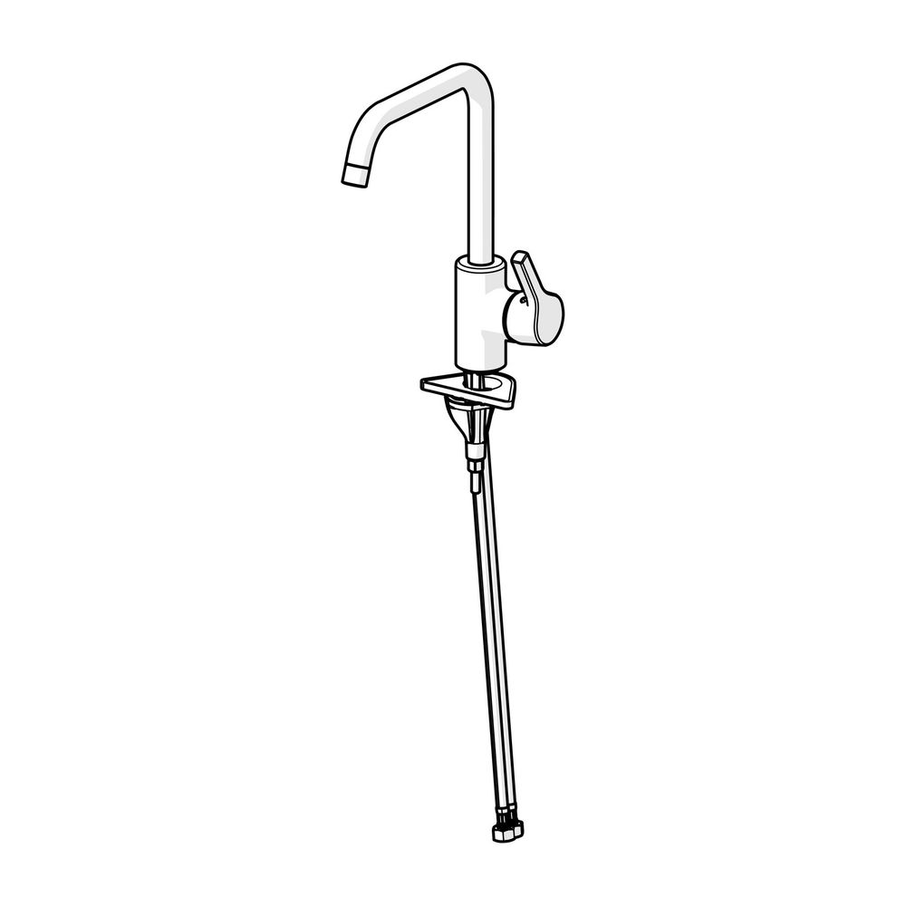Hansa Paleno Einhebel-Küchenarmatur, Standmontage, Ausladung 203mm, DN 15, Chrom, 56522... HANSA-56522203 4057304012327 (Abb. 2)