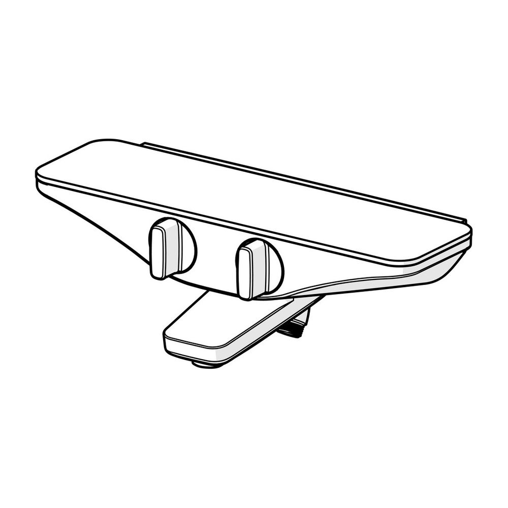 Hansa Emotion Wannenfüll- und Brausebatterie 5864 Ausladung 137mm DN15 Chrom/Weiß... HANSA-5864217182 4057304008733 (Abb. 2)