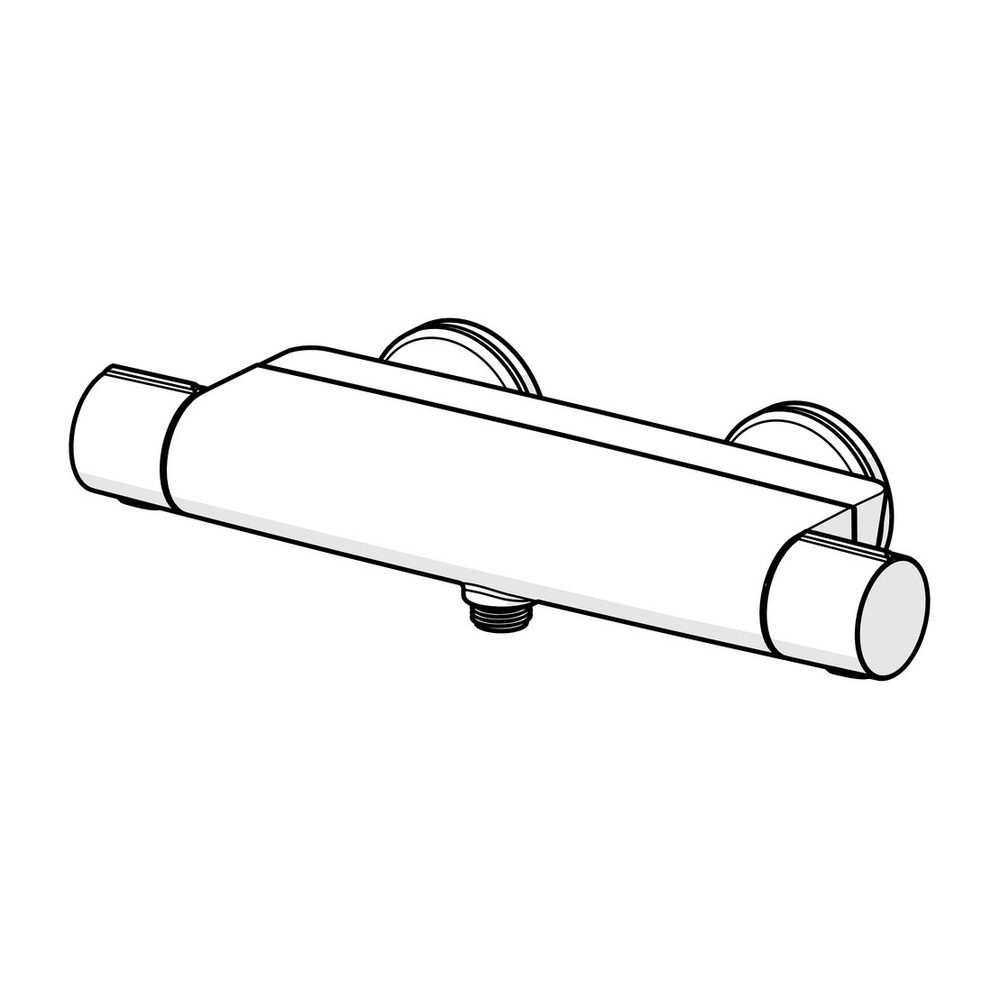 Hansa Optima Duschthermostat, Wandmontage, mit MagShelf-Ablage, Chrom, 65140201... HANSA-65140201 4057304017926 (Abb. 2)