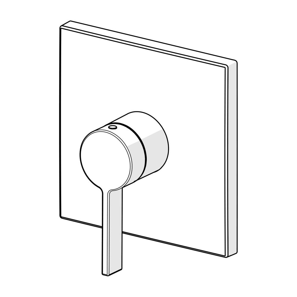 Hansa Loft Einhebelmischer Fertigmontageset für Brausebatterie 8762 Rosette eckig Chrom... HANSA-87629003 4015474287150 (Abb. 2)