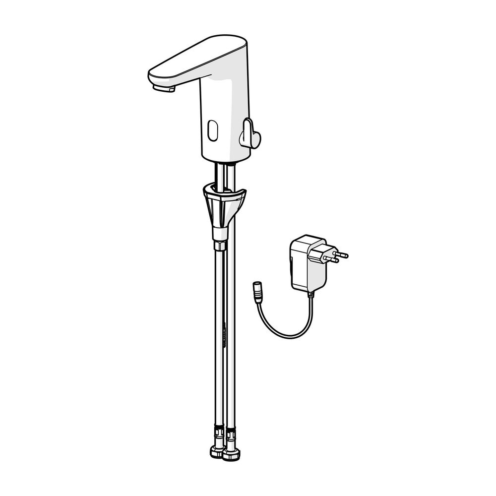 Hansa Electra Safety Waschtischarmatur, Standmontage, elektronisch, Bluetooth, 230/9V, ... HANSA-91102009 4057304019739 (Abb. 2)