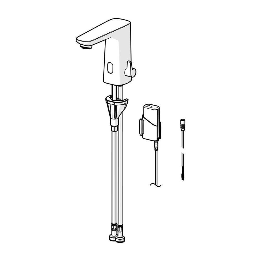 Hansa Electra Waschtischarmatur, Standmontage, Sensor, Bluetooth, 3V, Chrom, 92002219... HANSA-92002219 4057304019272 (Abb. 2)