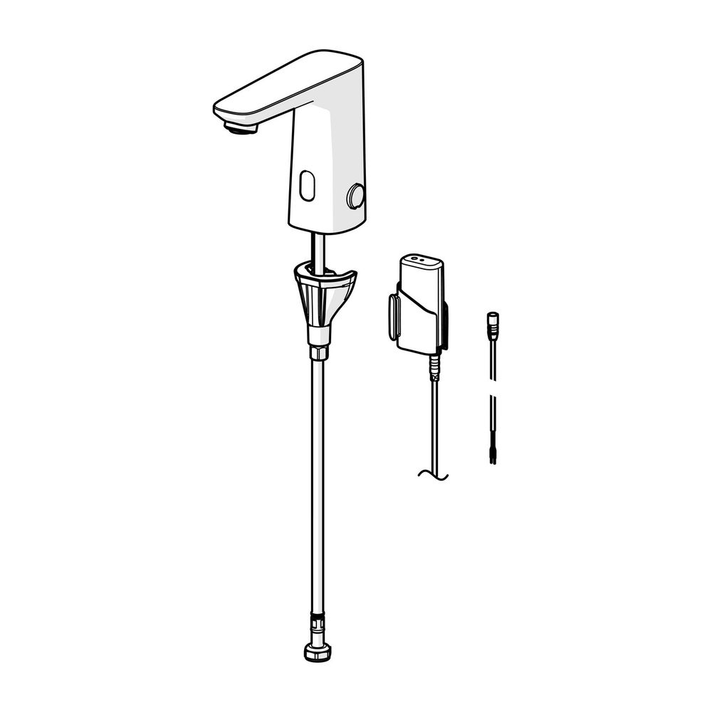 Hansa Electra Waschtischarmatur, Standmontage, Sensor, berührungslos, 3V, Chrom, 920122... HANSA-92012219 4057304019340 (Abb. 2)