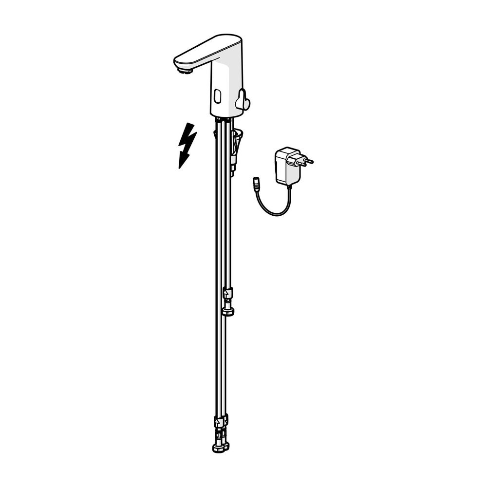 Hansa Electra Waschtischarmatur, Standmontage, Sensor, Niederdruck Bluetooth, 230/9V, C... HANSA-92031129 4057304019364 (Abb. 2)
