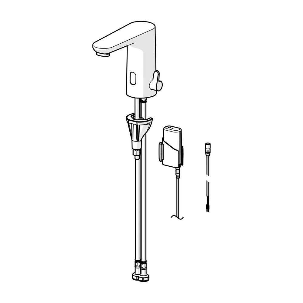 Hansa Electra Safety Waschtischarmatur, Standmontage, Sensor, Bluetooth, 3V, Chrom, 926... HANSA-92602219 4057304019333 (Abb. 2)