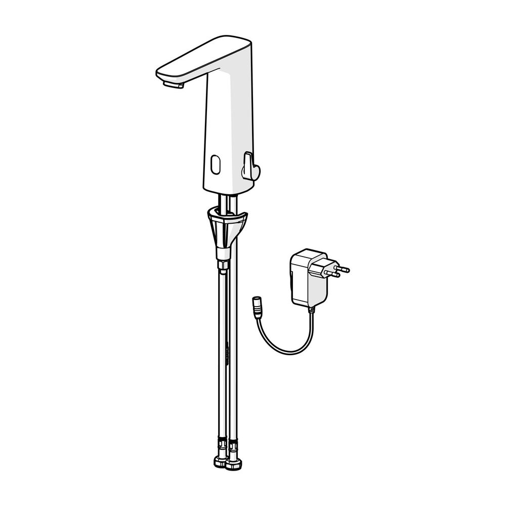 Hansa Electra Safety Waschtischarmatur, Standmontage, Sensor, Bluetooth, 230/9V, Chrom,... HANSA-93102009 4057304019548 (Abb. 2)