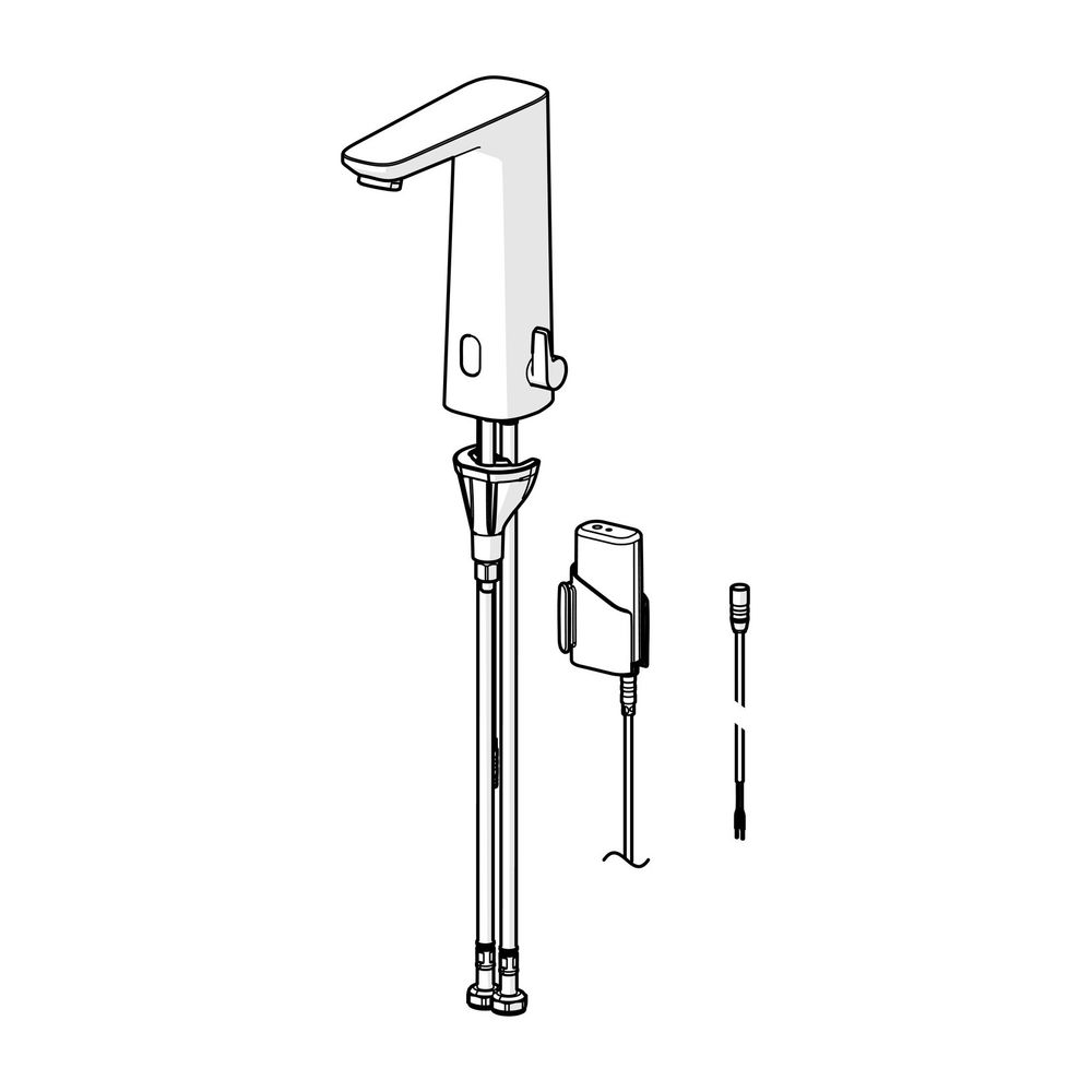 Hansa Electra Digital Waschtischarmatur, Standmontage, Sensor, Bluetooth, 3V, Chrom, 93... HANSA-93202219 4057304019562 (Abb. 2)