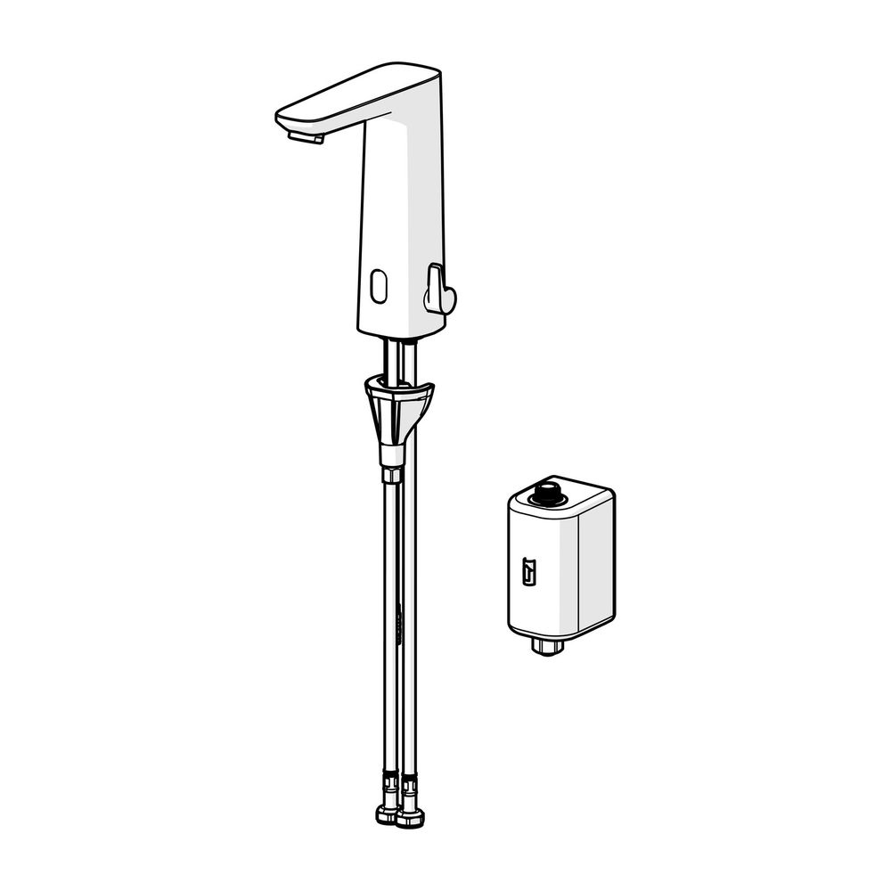 Hansa Electra Digital plus Waschtischarmatur, Standmontage, Sensor, Bluetooth, 3,6V, Ch... HANSA-93302239 4057304019586 (Abb. 2)