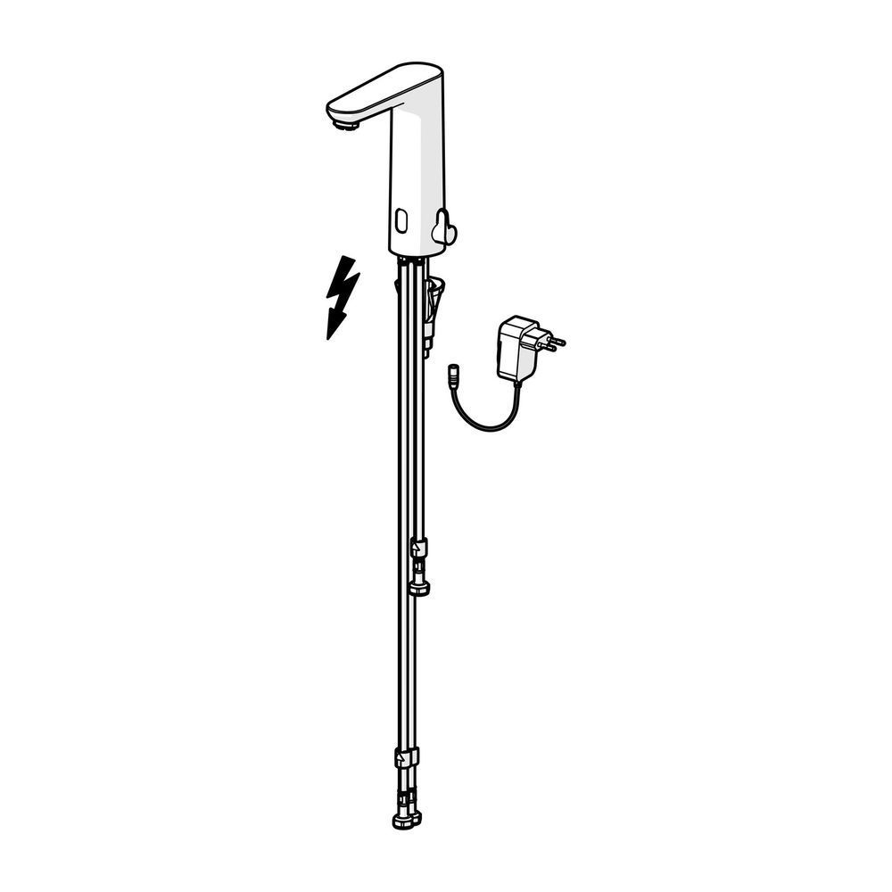 Hansa Electra Safety Waschtischarmatur, Niederdruck, Standmontage, Sensor, Bluetooth, 2... HANSA-93631129 4057304019593 (Abb. 2)