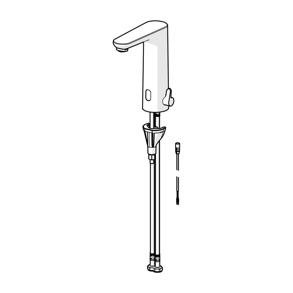 Hansa Electra Digital Waschtischarmatur, Standmontage, Sensor, berührungslos, 3V, Chrom... HANSA-93702219 4057304019579 (Abb. 2)