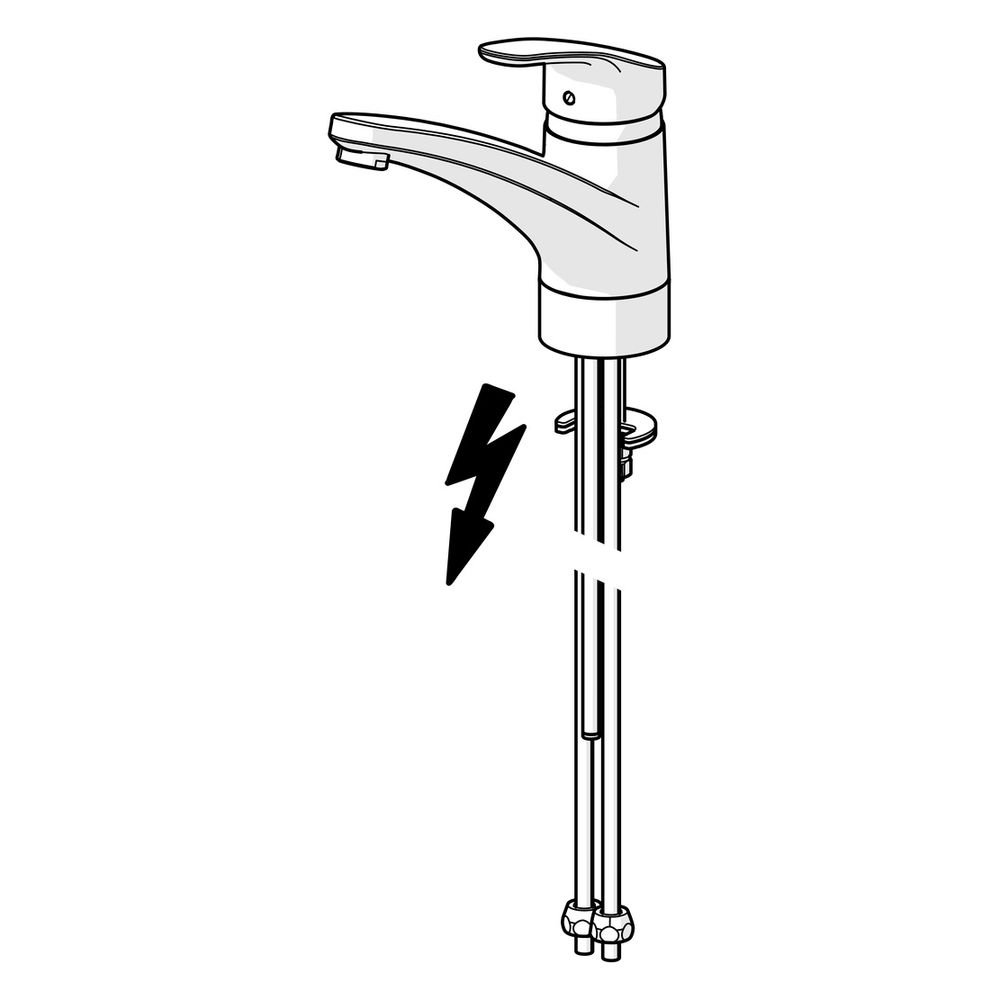 Hansa Mix Einhebel-Küchenarmatur, Niederdruck, Kupferrohr, Ausladung 203mm, DN 15, Chro... HANSA-01121183 4015474276574 (Abb. 3)