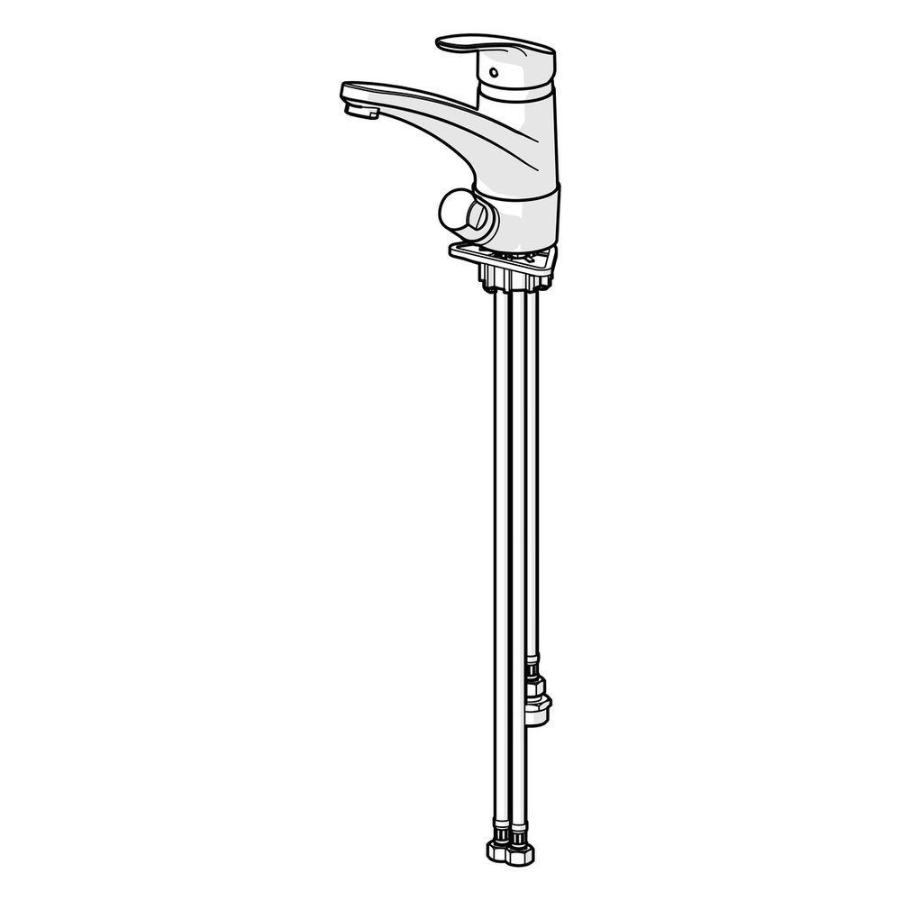 Hansa Mix Einhebel-Küchenarmatur mit Spülmaschinenventil, Ausladung 203mm, DN 15, Chrom... HANSA-01152283 4015474276604 (Abb. 3)