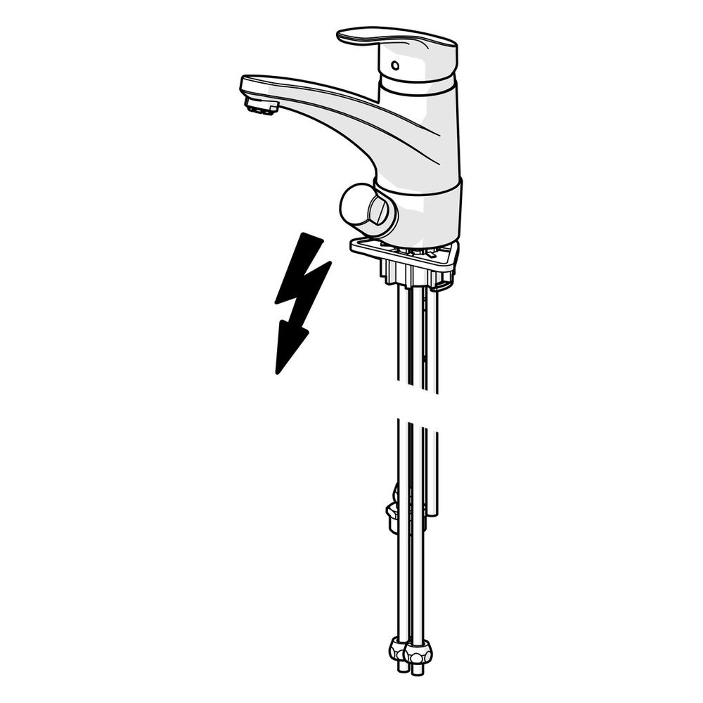 Hansa Mix Küchenarmatur mit Spülmaschinenventil, Kupferrohr, Ausladung 203mm, DN 15, Ch... HANSA-01211183 4015474276611 (Abb. 3)