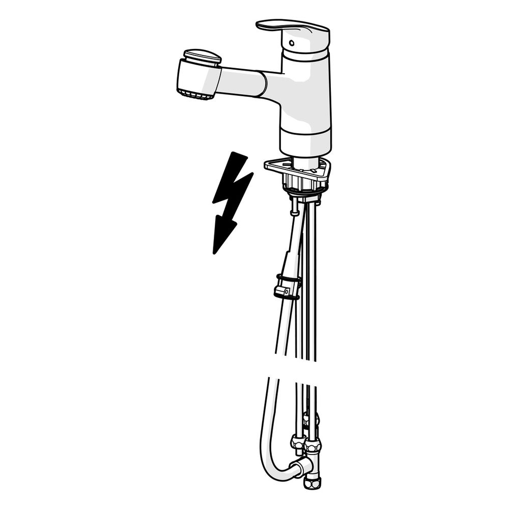 Hansa Mix Einhebel-Küchenarmatur, Niederdruck, Kupferrohr, 2-strahlig, Ausladung 235mm,... HANSA-01361183 4015474276673 (Abb. 3)