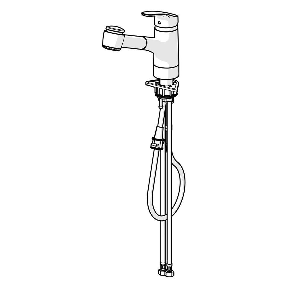 Hansa Mix Einhebel-Küchenarmatur, 2-strahlig Ausladung 235mm, DN 15, Chrom, 01382283... HANSA-01382283 4015474276628 (Abb. 3)