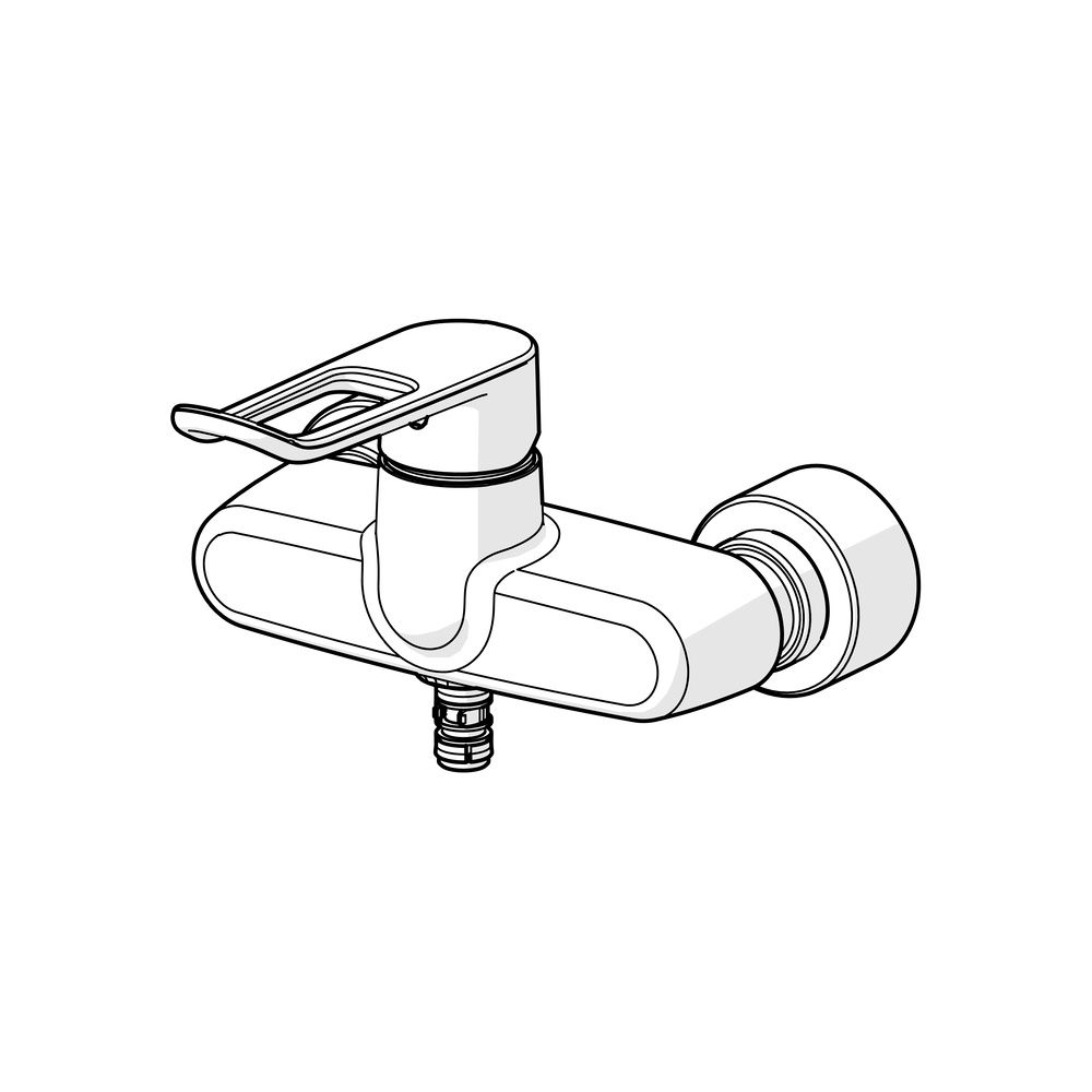 Hansa Clinica Einhebel-Waschtischarmatur, Wandmontage, Bügelhebel, Bluetooth, Chrom, 01... HANSA-01556269 4057304020506 (Abb. 5)