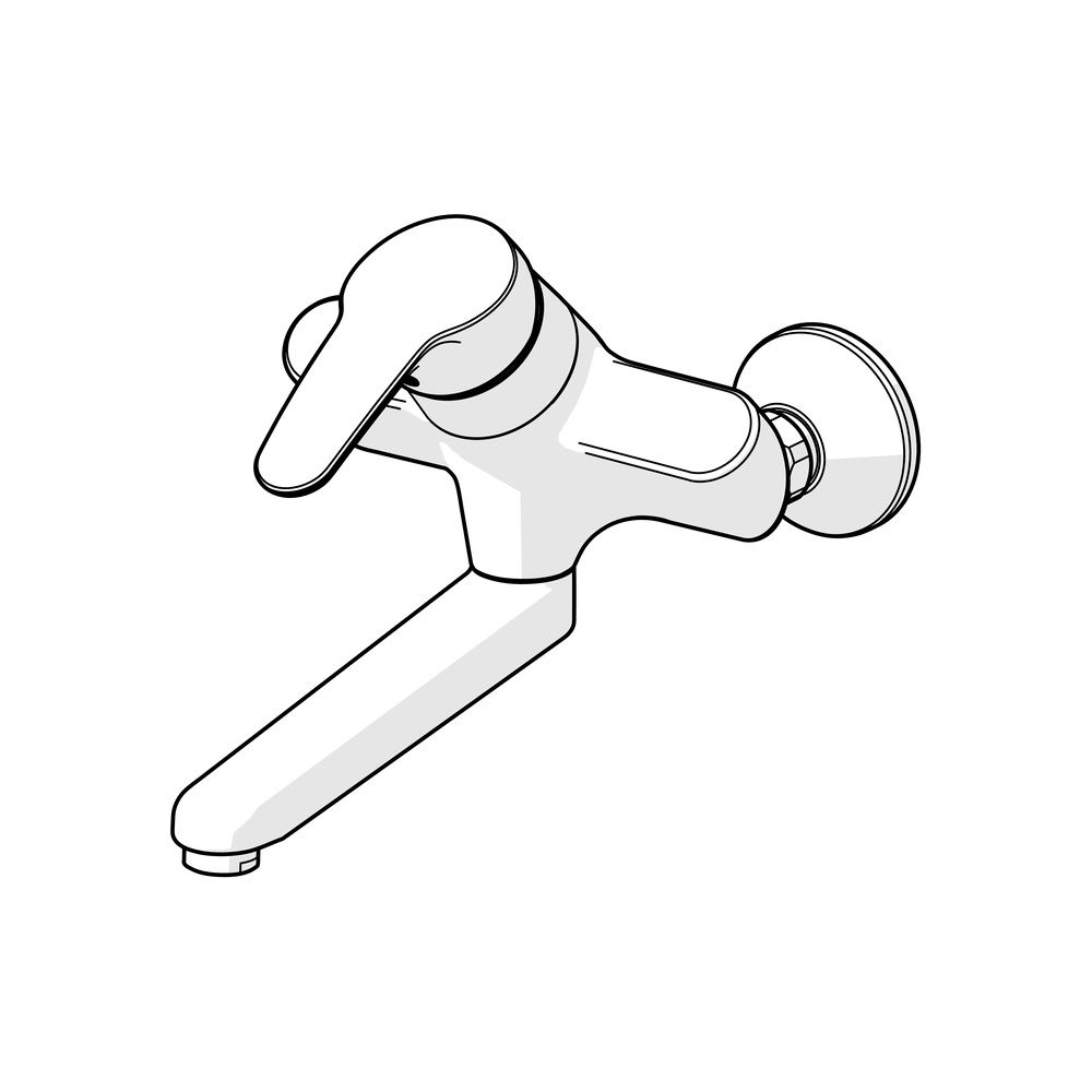Hansa Mix Einhebel-Waschtisch- und Küchenarmatur, Ausladung 235mm, DN 15, Chrom, 019481... HANSA-01948183 4015474271371 (Abb. 3)