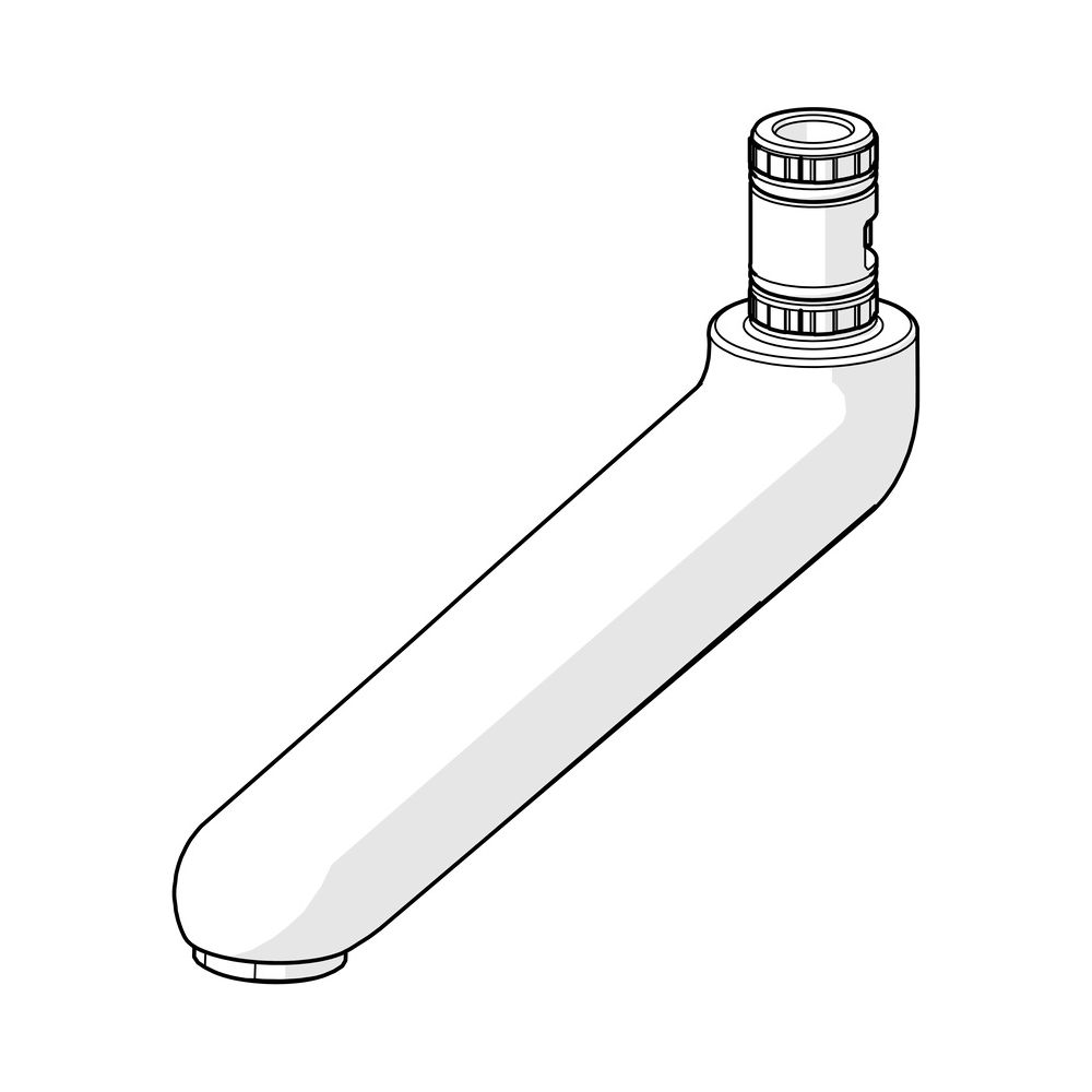 Hansa Auslauf, Länge 161mm, Ausladung 161mm, Chrom, 02692000... HANSA-02692000 4015474267336 (Abb. 3)