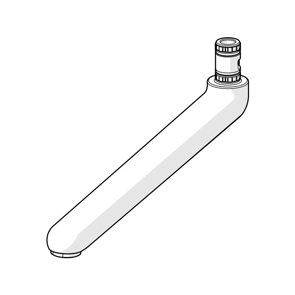 Hansa Auslauf, Länge 226mm, Ausladung 226mm, Chrom, 02702000... HANSA-02702000 4015474267343 (Abb. 3)