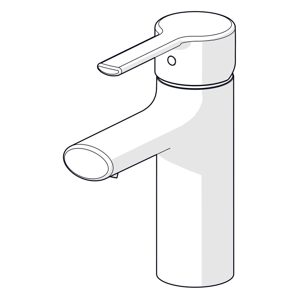 Hansa Ronda Einhebel-Waschtischbatterie, Zugstangen-Ablaufgarnitur, Ausladung 100mm, DN... HANSA-03092273 4015474212541 (Abb. 3)